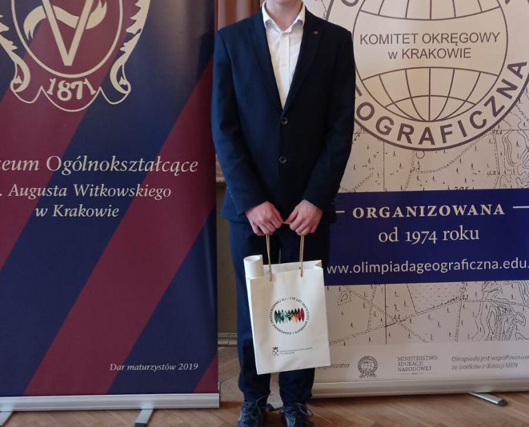 Jan Zawada z 3C po raz drugi ogólnopolskim finalistą Olimpiady Geograficznej